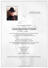 Josef Deinhofer-Fröschl, verstorben am 16. November 2021