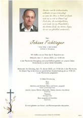 Johann Fichtinger, verstorben am 30. Dezember 2022