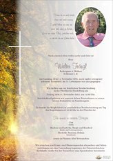 Walter Frnzl, verstorben am 15. November 2025