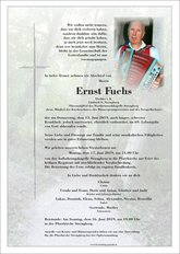 Ernst Fuchs, verstorben am 13. Juni 2019
