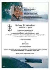 Gerhard Gschwandtner, verstorben am 25. Februar 2026