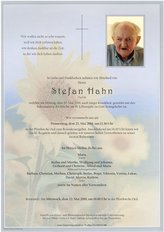 Stefan Hahn, verstorben am 20. Mai 2019