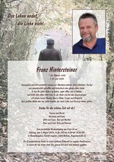 Franz Hintersteiner, verstorben am 27. Juli 2026