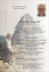 Friedrich Irauschek, verstorben am 05. Jänner 2019
