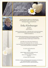 Erika Kirchweger , verstorben am 01. September 2022