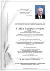 Stefan Lampersberger, verstorben am 30. November 2016