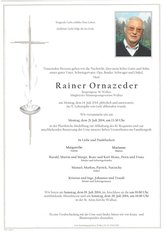 Rainer Ornazeder, verstorben am 14. Juli 2014