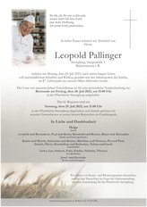 Leopold Pallinger, verstorben am 24. Juli 2023