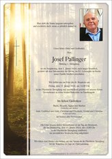 Josef Pallinger, verstorben am 01. Jänner 2024