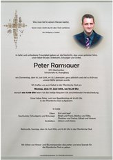 Peter Ramsauer, verstorben am 16. Juni 2016