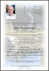 Alois Rosenberger, verstorben am 07. Dezember 2016