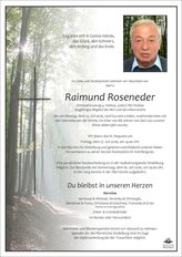 Raimund Roseneder, verstorben am 13. Juli 2026