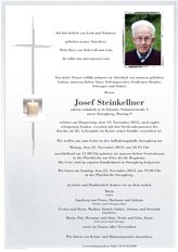 Josef Steinkellner, verstorben am 19. November 2015
