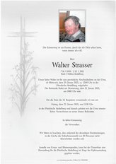 Walter Strasser, verstorben am 12. Jänner 2021