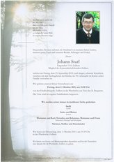 Johann Sturl, verstorben am 25. September 2015