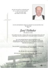 Josef Vielhaber, verstorben am 11. Februar 2026