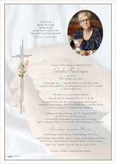 Gisela Rodinger , verstorben am 11. September 2026